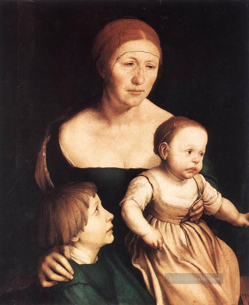 die Künstler Familie Renaissance Hans Holbein der Jüngere Ölgemälde